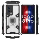 For vivo iQOO 8 Pro Space PC + TPU Ring Holder Protective Case(White) - 7