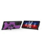 For vivo iQOO 8 Pro Space PC + TPU Ring Holder Protective Case(Purple) - 3