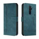 For OPPO A5 2020 Retro Skin Feel Horizontal Flip Soft TPU + PU Leather Case with Holder & Card Slots & Photo Frame(Green) - 1