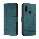 For OPPO A31 Retro Skin Feel Horizontal Flip Soft TPU + PU Leather Case with Holder & Card Slots & Photo Frame(Green) - 1