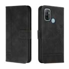 For OPPO A53 2020 Retro Skin Feel Horizontal Flip Soft TPU + PU Leather Case with Holder & Card Slots & Photo Frame(Black) - 1