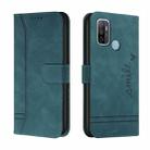 For OPPO A53 2020 Retro Skin Feel Horizontal Flip Soft TPU + PU Leather Case with Holder & Card Slots & Photo Frame(Green) - 1