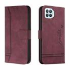 For OPPO A93 4G Retro Skin Feel Horizontal Flip Soft TPU + PU Leather Case with Holder & Card Slots & Photo Frame(Wine Red) - 1