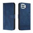 For OPPO A93 4G Retro Skin Feel Horizontal Flip Soft TPU + PU Leather Case with Holder & Card Slots & Photo Frame(Blue) - 1