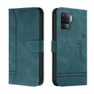 For OPPO A94 4G Retro Skin Feel Horizontal Flip Soft TPU + PU Leather Case with Holder & Card Slots & Photo Frame(Green) - 1