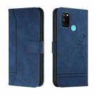 For OPPO Realme 7i Retro Skin Feel Horizontal Flip Soft TPU + PU Leather Case with Holder & Card Slots & Photo Frame(Blue) - 1