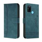 For OPPO Realme 7i Retro Skin Feel Horizontal Flip Soft TPU + PU Leather Case with Holder & Card Slots & Photo Frame(Green) - 1