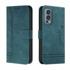 For OnePlus Nord 2 5G Retro Skin Feel Horizontal Flip Soft TPU + PU Leather Case with Holder & Card Slots & Photo Frame(Dark Green) - 1