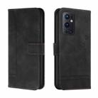 For OnePlus 9 Pro Retro Skin Feel Horizontal Flip Soft TPU + PU Leather Case with Holder & Card Slots & Photo Frame(Black) - 1