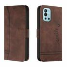 For OnePlus 9R Retro Skin Feel Horizontal Flip Soft TPU + PU Leather Case with Holder & Card Slots & Photo Frame(Coffee) - 1