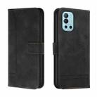 For OnePlus 9R Retro Skin Feel Horizontal Flip Soft TPU + PU Leather Case with Holder & Card Slots & Photo Frame(Black) - 1