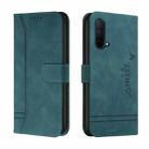 For OnePlus Nord CE 5G Retro Skin Feel Horizontal Flip Soft TPU + PU Leather Case with Holder & Card Slots & Photo Frame(Dark Green) - 1