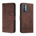 For OnePlus Nord N200 5G Retro Skin Feel Horizontal Flip Soft TPU + PU Leather Case with Holder & Card Slots & Photo Frame(Coffee) - 1