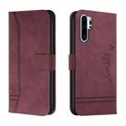 For Huawei P30 Pro Retro Skin Feel Horizontal Flip Soft TPU + PU Leather Case with Holder & Card Slots & Photo Frame(Wine Red) - 1