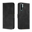 For Huawei P30 Pro Retro Skin Feel Horizontal Flip Soft TPU + PU Leather Case with Holder & Card Slots & Photo Frame(Black) - 1