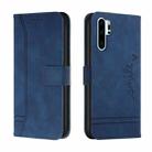 For Huawei P30 Pro Retro Skin Feel Horizontal Flip Soft TPU + PU Leather Case with Holder & Card Slots & Photo Frame(Blue) - 1