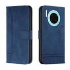 For Huawei Y9a Retro Skin Feel Horizontal Flip Soft TPU + PU Leather Case with Holder & Card Slots & Photo Frame(Blue) - 1