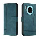 For Huawei Y9a Retro Skin Feel Horizontal Flip Soft TPU + PU Leather Case with Holder & Card Slots & Photo Frame(Green) - 1