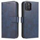 For iPhone 12 Pro Max Calf Texture Buckle Horizontal Flip Leather Case with Holder & Card Slots & Wallet(Blue) - 1