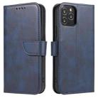 For iPhone 12 / 12 Pro Calf Texture Buckle Horizontal Flip Leather Case with Holder & Card Slots & Wallet(Blue) - 1