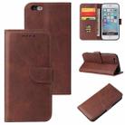 Calf Texture Buckle Horizontal Flip Leather Case with Holder & Card Slots & Wallet For iPhone 6 Plus & 6s Plus(Brown) - 1