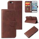 Calf Texture Buckle Horizontal Flip Leather Case with Holder & Card Slots & Wallet For iPhone 6 & 6s(Brown) - 1