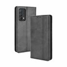 For OPPO Realme GT Master Magnetic Buckle Retro Pattern Horizontal Flip Leather Case with Holder & Card Slot & Wallet(Black) - 1