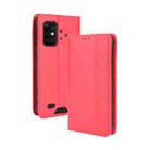 For UMIDIGI Bison Pro Magnetic Buckle Retro Pattern Horizontal Flip Leather Case with Holder & Card Slot & Wallet(Red) - 1