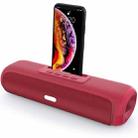 NewRixing NR-2027 TWS Long Bar Shaped Bluetooth Speaker with Mobile Phone Holder(Red) - 1