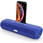 NewRixing NR-2027 TWS Long Bar Shaped Bluetooth Speaker with Mobile Phone Holder(Blue) - 1