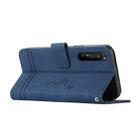 For Sony Xperia 5 III Retro Skin Feel Horizontal Flip Soft TPU + PU Leather Case with Holder & Card Slots & Photo Frame(Blue) - 5