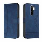 For Xiaomi Redmi 9 Retro Skin Feel Horizontal Flip Soft TPU + PU Leather Case with Holder & Card Slots & Photo Frame(Blue) - 1