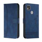 For Xiaomi Redmi 9C Retro Skin Feel Horizontal Flip Soft TPU + PU Leather Case with Holder & Card Slots & Photo Frame(Blue) - 1