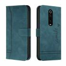 For Xiaomi Redmi K20 / K20 Pro Retro Skin Feel Horizontal Flip Soft TPU + PU Leather Case with Holder & Card Slots & Photo Frame(Dark Green) - 1