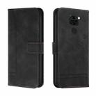 For Xiaomi Redmi Note 9 Retro Skin Feel Horizontal Flip Soft TPU + PU Leather Case with Holder & Card Slots & Photo Frame(Black) - 1