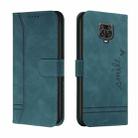 For Xiaomi Redmi Note 9 Pro Retro Skin Feel Horizontal Flip Soft TPU + PU Leather Case with Holder & Card Slots & Photo Frame(Dark Green) - 1