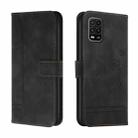 For Xiaomi Mi 10 Lite 5G Retro Skin Feel Horizontal Flip Soft TPU + PU Leather Case with Holder & Card Slots & Photo Frame(Black) - 1