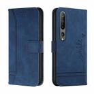 For Xiaomi Mi 10 5G/10 Pro 5G Retro Skin Feel Horizontal Flip Soft TPU + PU Leather Case with Holder & Card Slots & Photo Frame(Blue) - 1