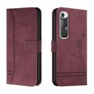For Xiaomi Mi 10S Retro Skin Feel Horizontal Flip Soft TPU + PU Leather Case with Holder & Card Slots & Photo Frame(Wine Red) - 1