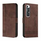 For Xiaomi Mi 10S Retro Skin Feel Horizontal Flip Soft TPU + PU Leather Case with Holder & Card Slots & Photo Frame(Coffee) - 1