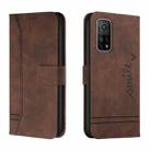 For Xiaomi Mi 10T 5G Retro Skin Feel Horizontal Flip Soft TPU + PU Leather Case with Holder & Card Slots & Photo Frame(Coffee) - 1