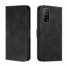 For Xiaomi Mi 10T 5G Retro Skin Feel Horizontal Flip Soft TPU + PU Leather Case with Holder & Card Slots & Photo Frame(Black) - 1