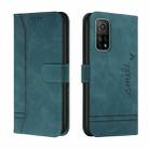 For Xiaomi Mi 10T 5G Retro Skin Feel Horizontal Flip Soft TPU + PU Leather Case with Holder & Card Slots & Photo Frame(Dark Green) - 1