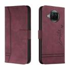 For Xiaomi Mi 10T Lite 5G Retro Skin Feel Horizontal Flip Soft TPU + PU Leather Case with Holder & Card Slots & Photo Frame(Wine Red) - 1