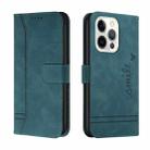 Retro Skin Feel Horizontal Flip Soft TPU + PU Leather Case with Holder & Card Slots & Photo Frame For iPhone 13 Pro(Army Green) - 1