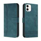 Retro Skin Feel Horizontal Flip Soft TPU + PU Leather Case with Holder & Card Slots & Photo Frame For iPhone 11(Army Green) - 1
