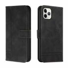 Retro Skin Feel Horizontal Flip Soft TPU + PU Leather Case with Holder & Card Slots & Photo Frame For iPhone 11 Pro Max(Black) - 1