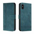 Retro Skin Feel Horizontal Flip Soft TPU + PU Leather Case with Holder & Card Slots & Photo Frame For iPhone X / XS(Army Green) - 1