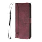 Retro Skin Feel Horizontal Flip Soft TPU + PU Leather Case with Holder & Card Slots & Photo Frame For iPhone XR(Wine Red) - 2