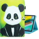 For Galaxy Tab S5e T720 Colored Drawing Horizontal Flip PU Leather Case with Holder & Card Slot & Sleep / Wake-up Function(Panda) - 1